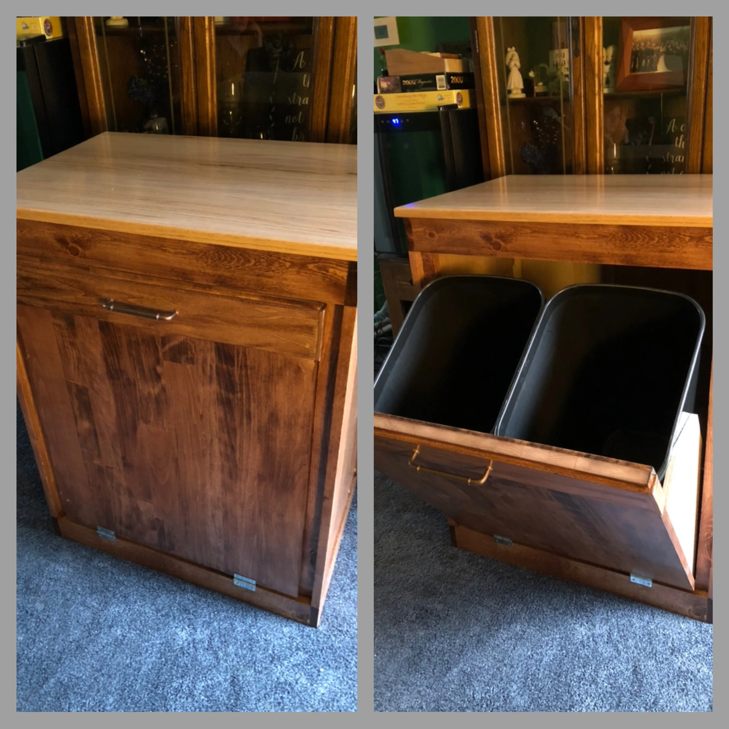 Tilt Out Garbage / Recycling Cabinet