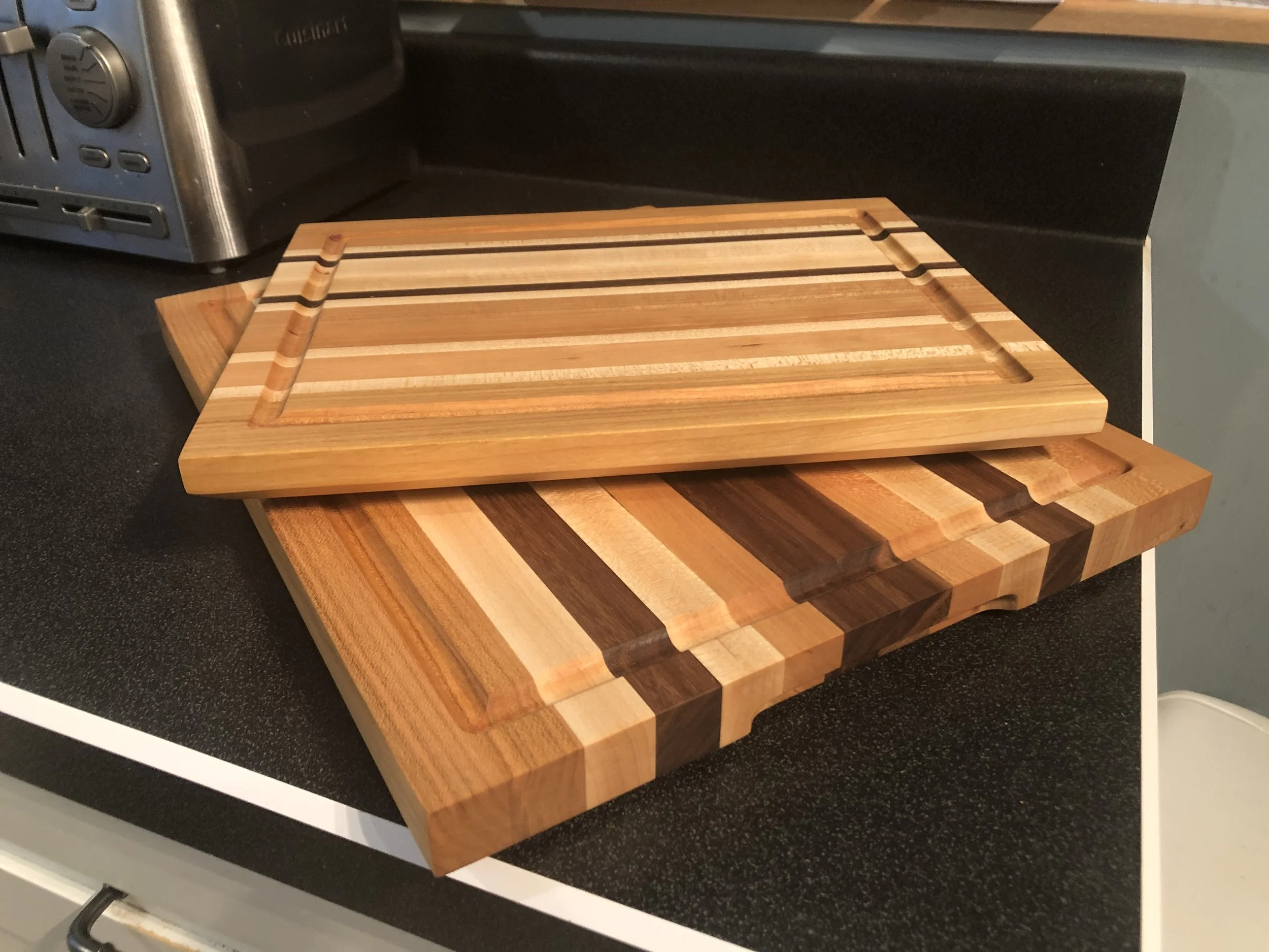 Hardwood Cutting Boards with Juice Grooves