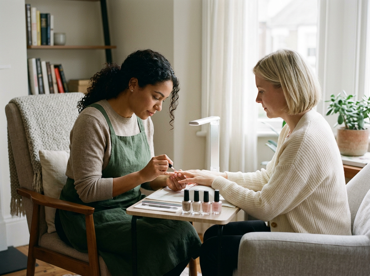 Mobile manicure, nail care and luxury beauty treatments at home in Marbella