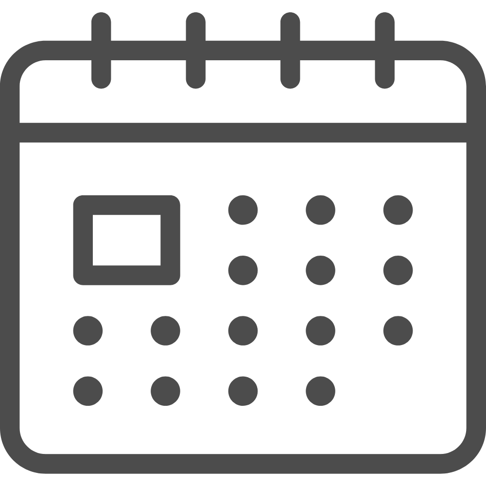 calender icon dark