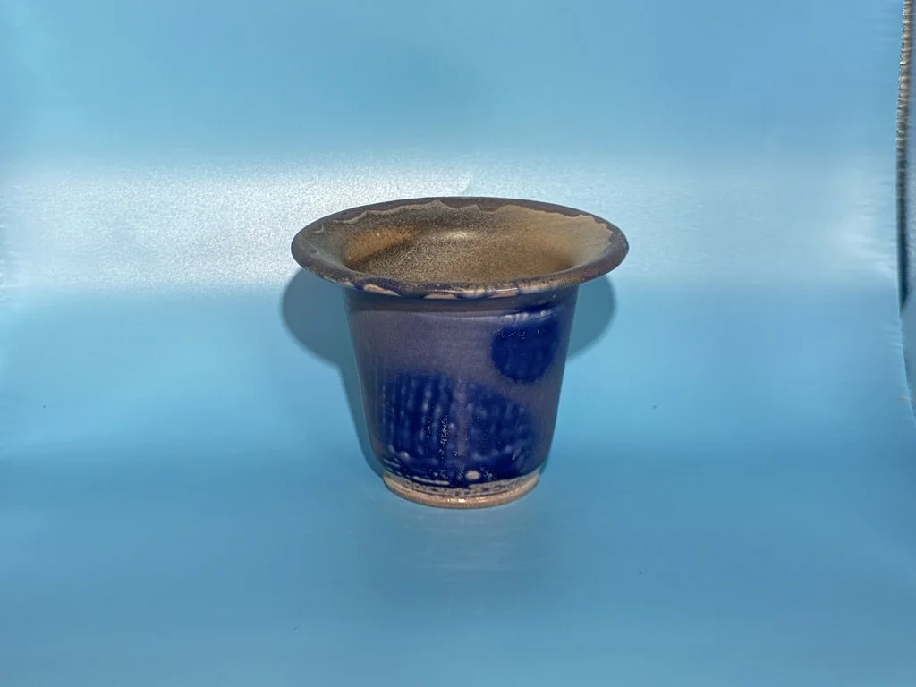 Handcrafted Soda Fired White Stoneware Vase