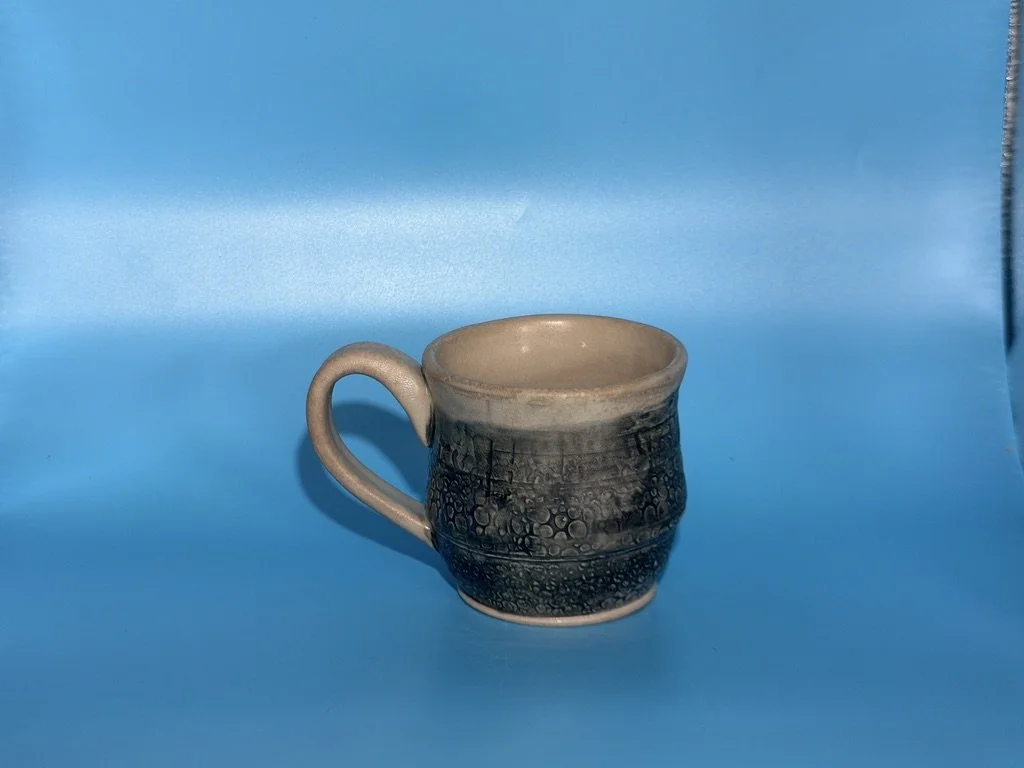 Handcrafted Soda Fired White Stoneware Mug