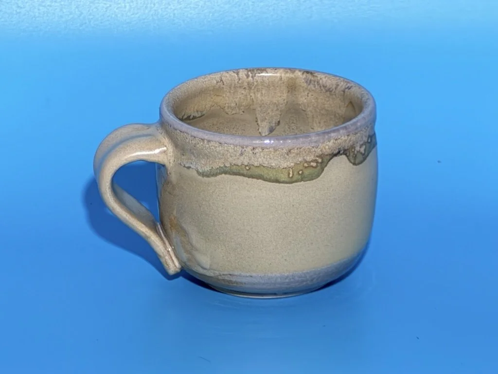Handcrafted Soda Fired White Stoneware Mug