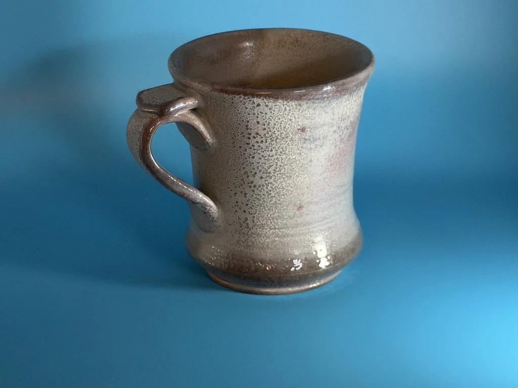 Handcrafted Soda Fired White Stoneware Mug