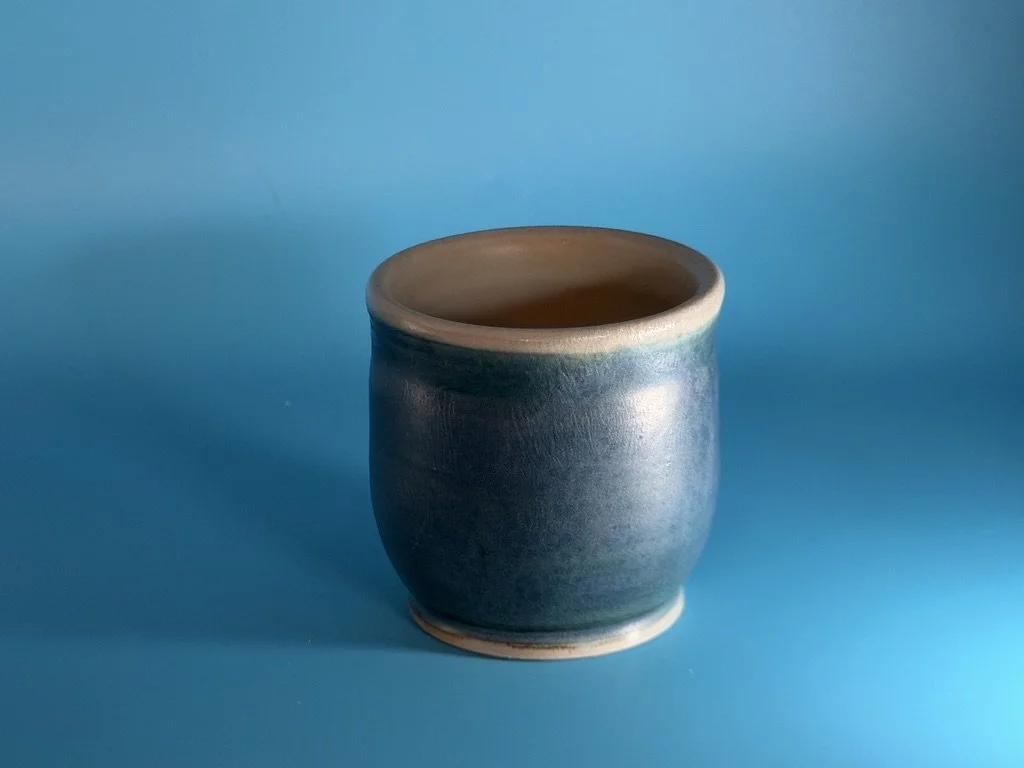 Handcrafted Soda Fired White Stoneware Teacup