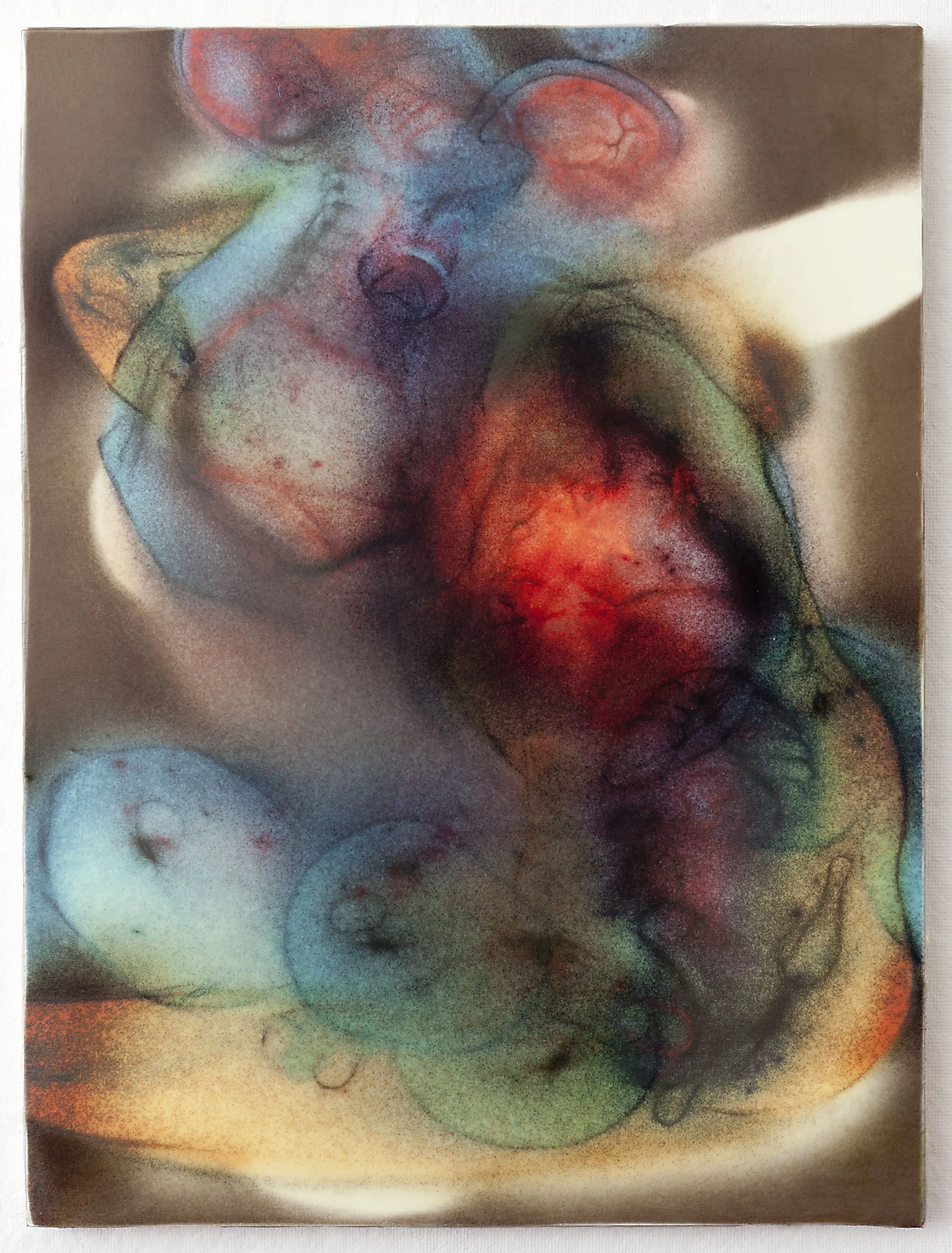 Silk and Encaustic III, 2014-2018