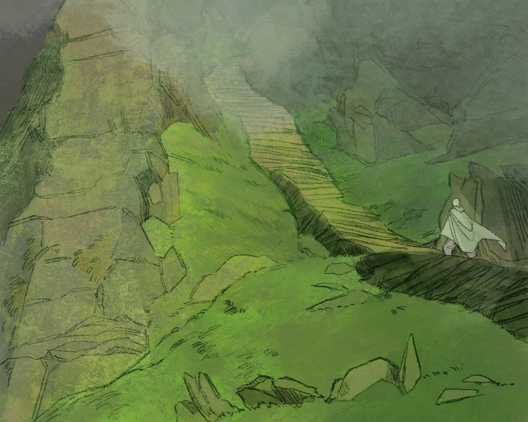 The Pilgrimage of the Root Monk