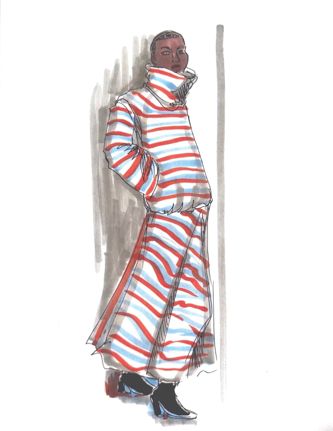 8 min sketch.