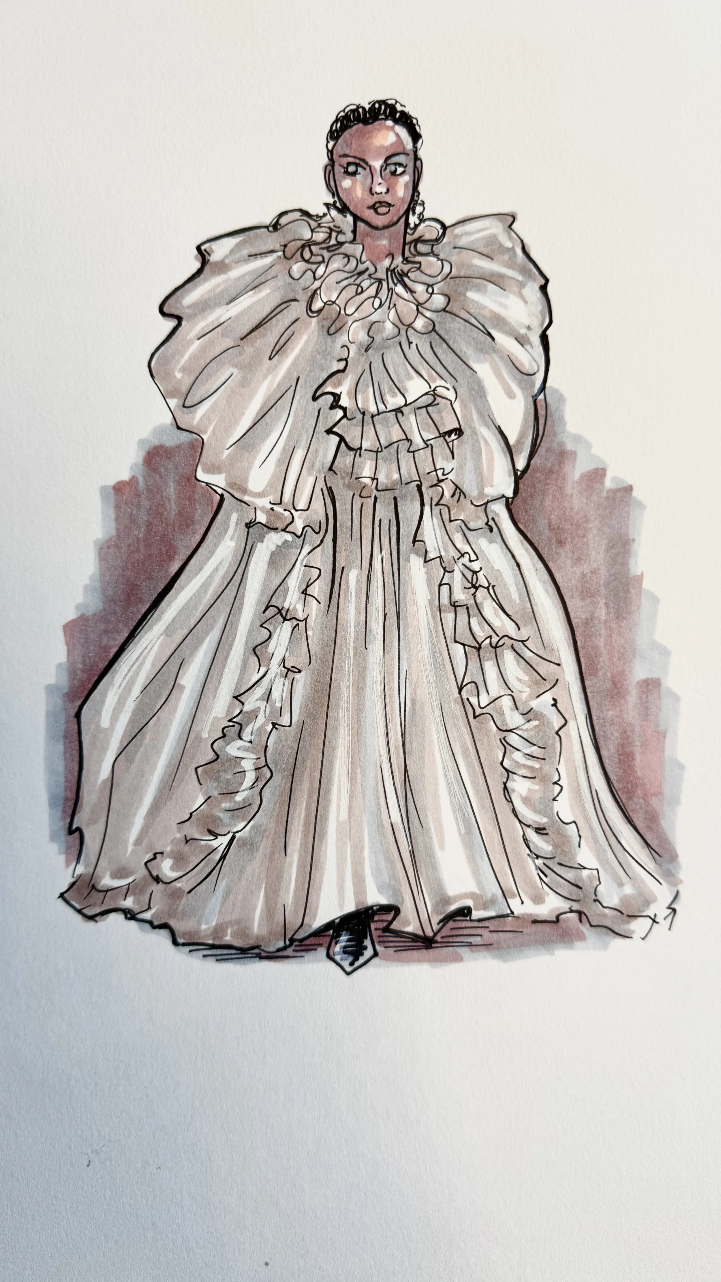 10 min sketch. Saint Laurent ss26