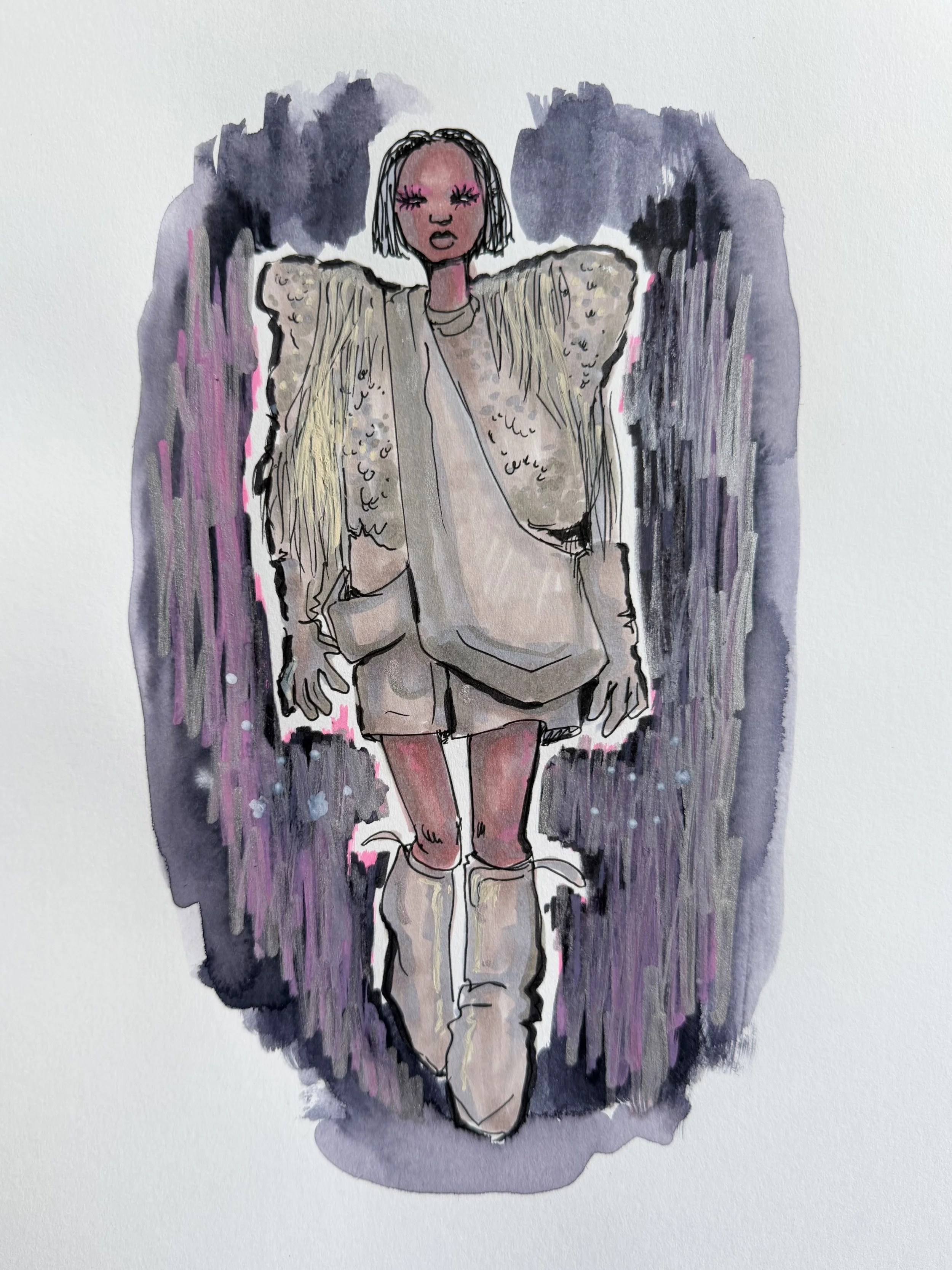 15 min sketch. Rick Owens ss26