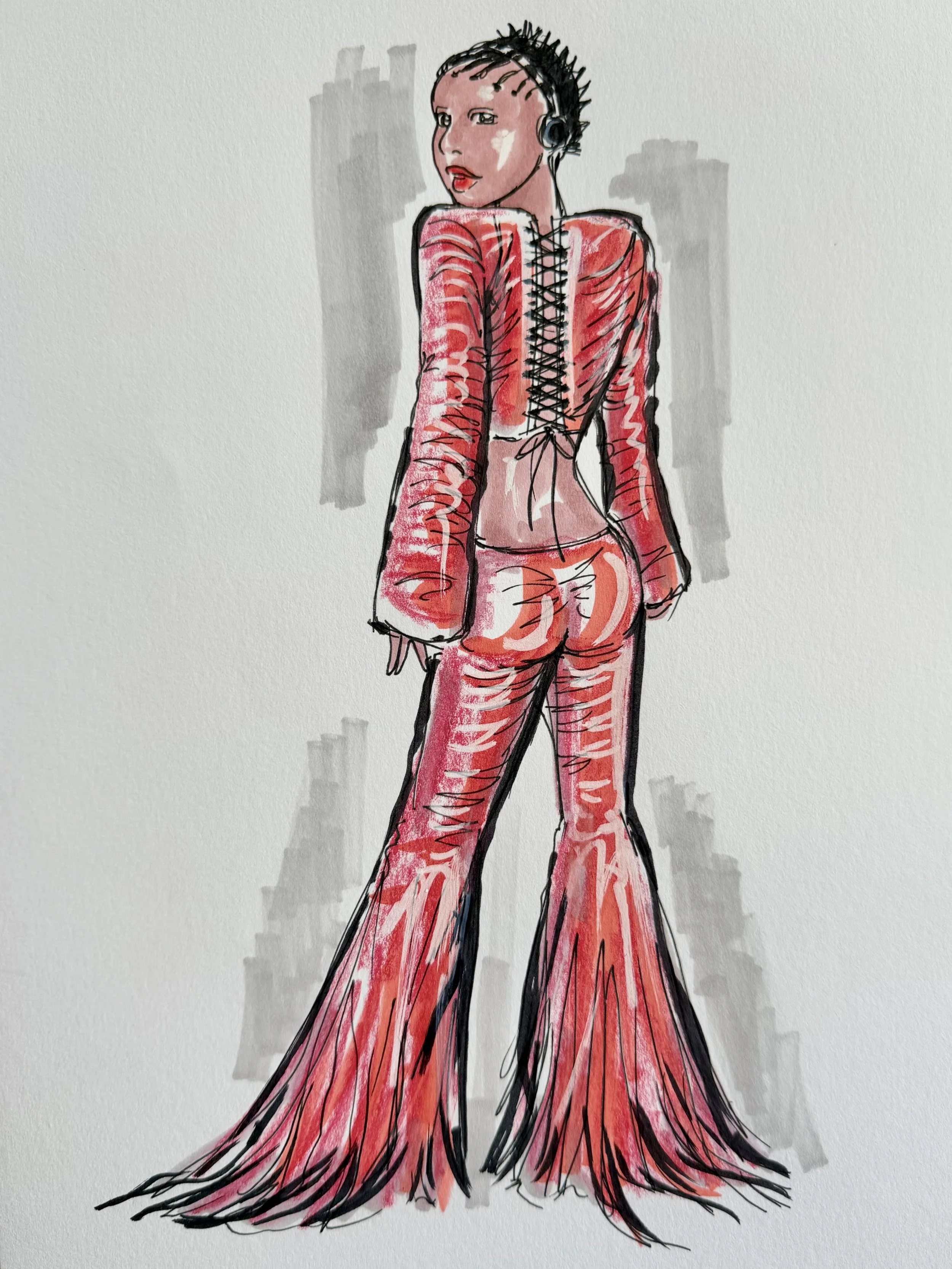 8 min sketch. FKA Twigs x Matières Fécales.
