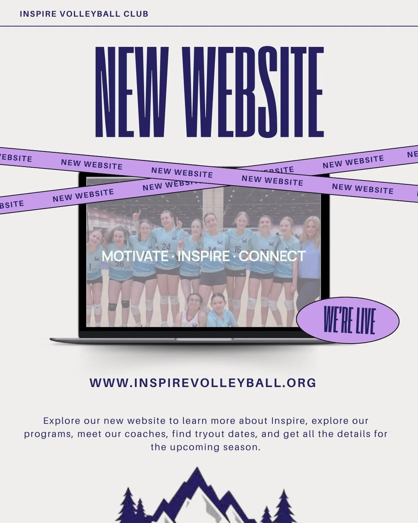 Our new website is live! 💜 Take a look around and find what you need for the upcoming season.

Link in bio!