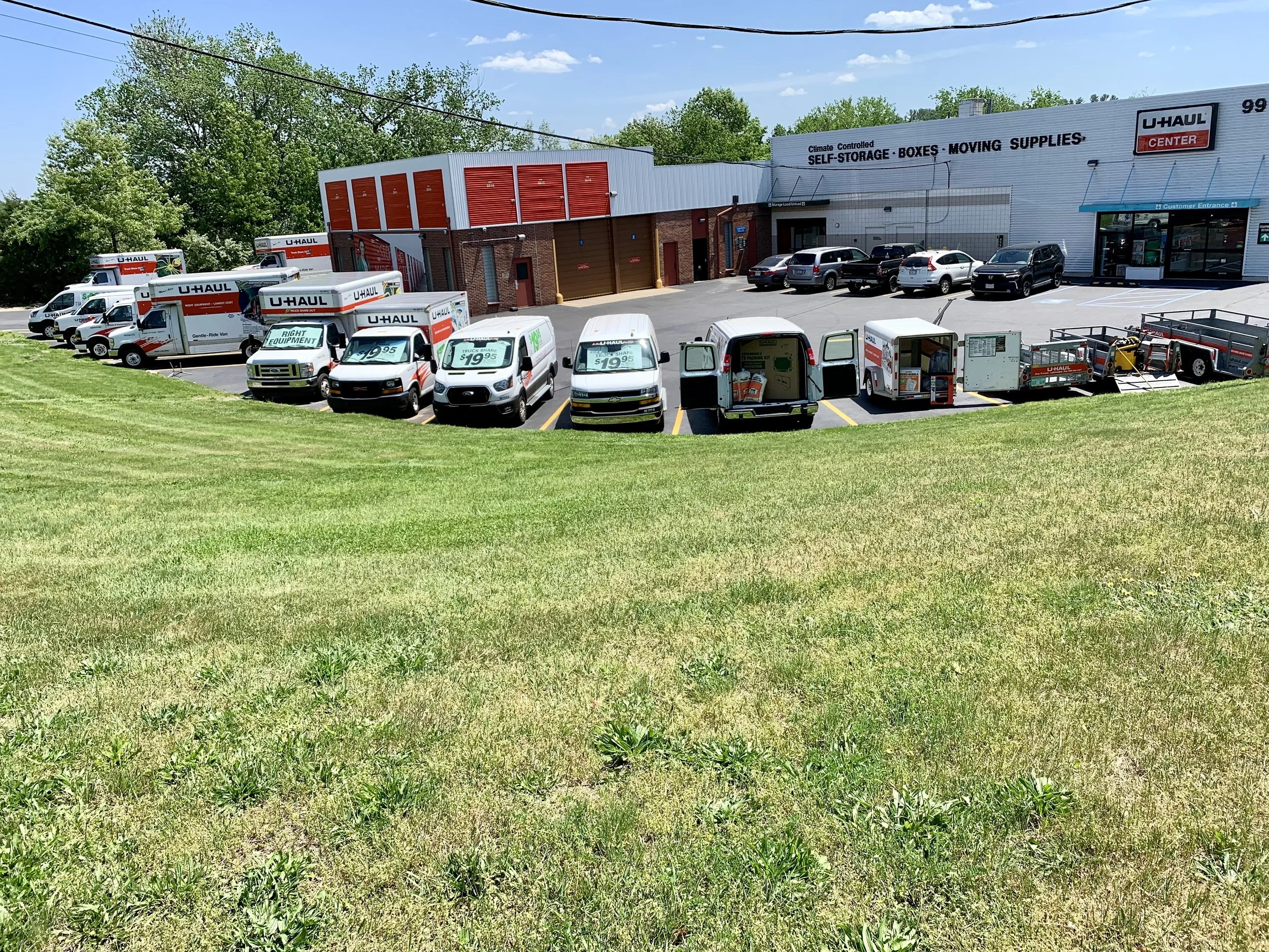 U-Haul moving and self-storage operation at 99 Pleasant Valley Street in Methuen, Massachusetts