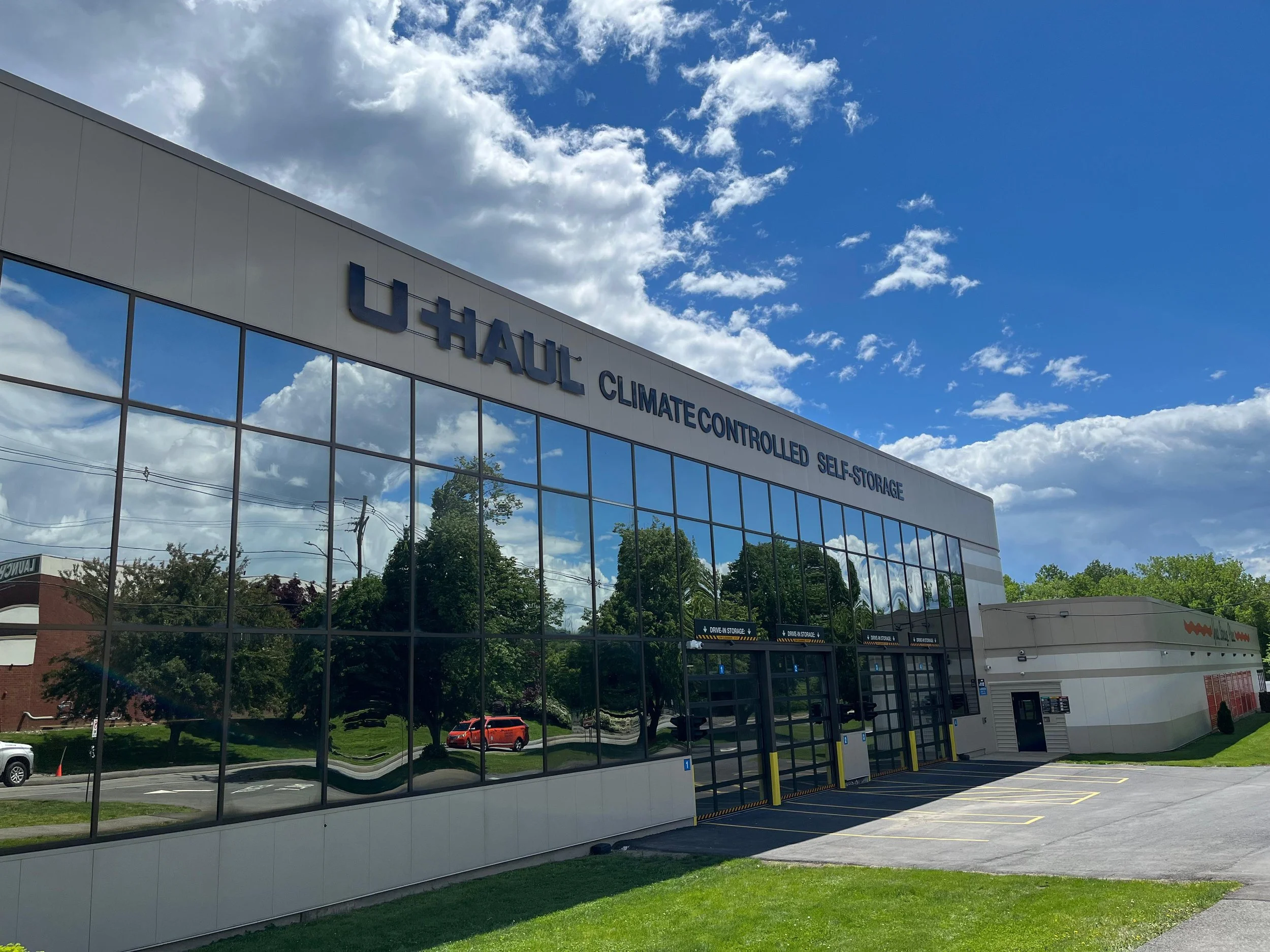 U-Haul climate-controlled self-storage facility at 145 Milk Street in Methuen, Massachusetts