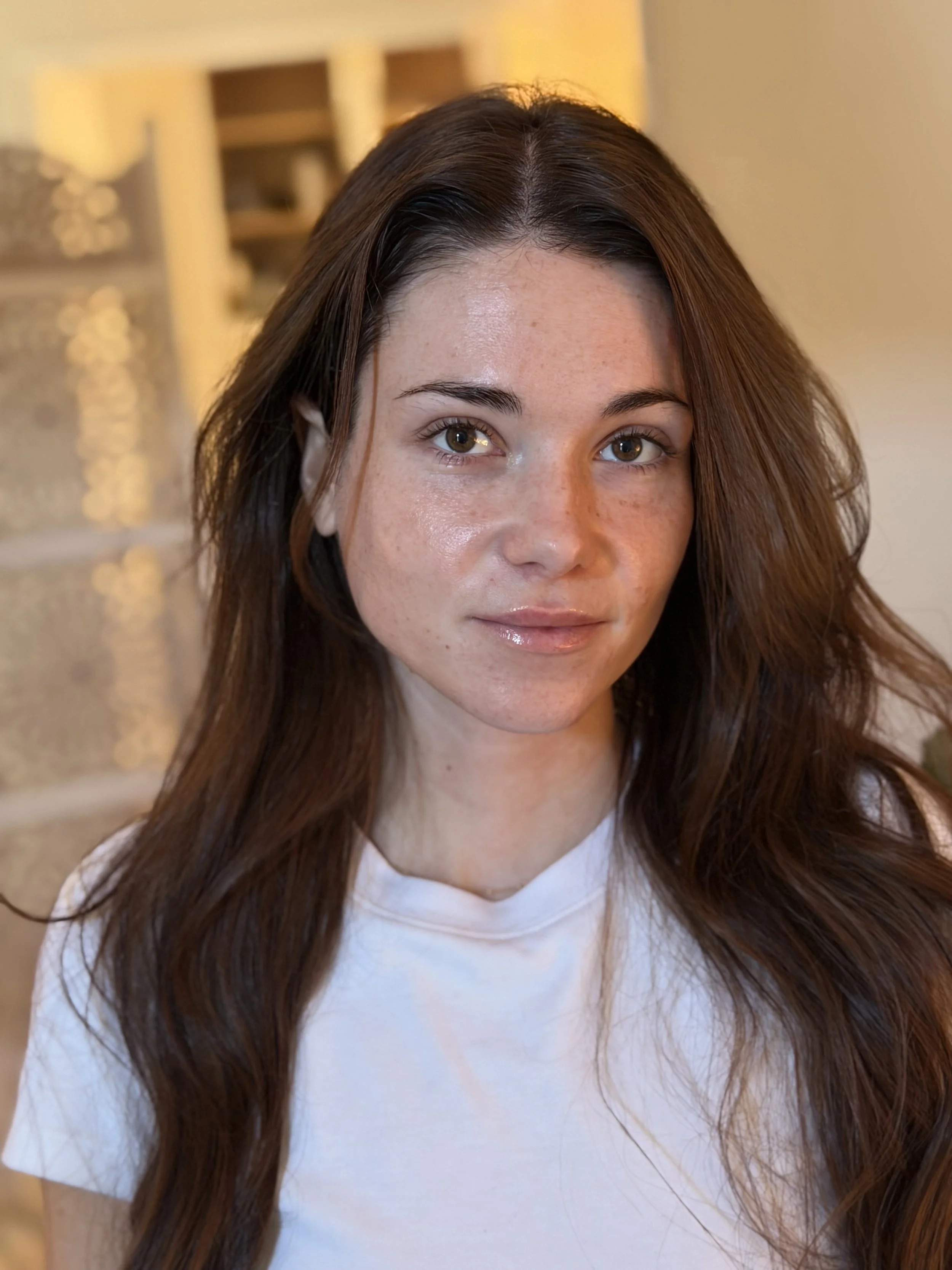Forgot the before, but not the after. Gorgeous Marissa after her first facial in the new studio :)