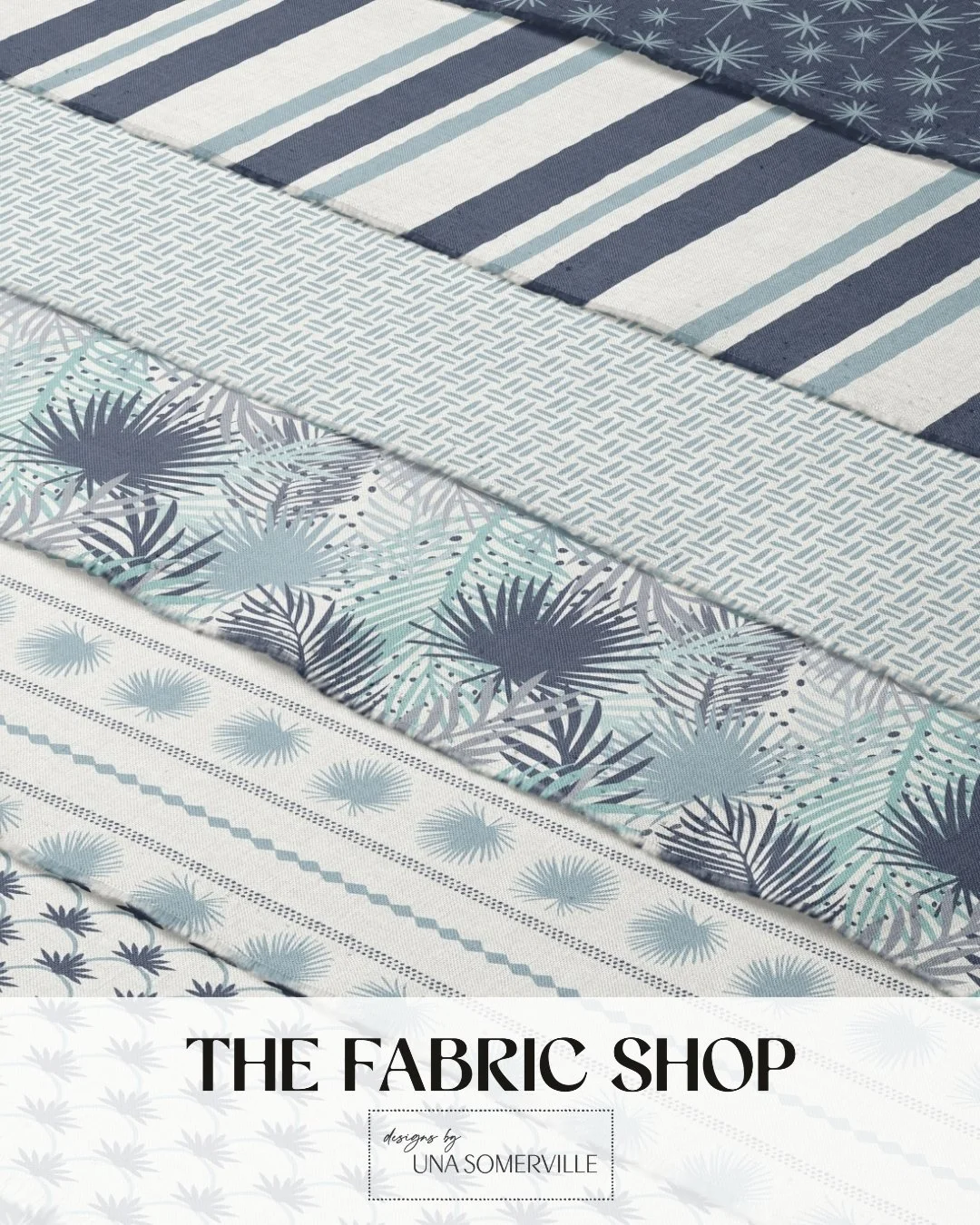 Hey Australia and New Zealand, dive into ocean blues this summer!

Make waves with my new Coastal Palms collection available @thefabricshop.au ! 🌊 Featuring over 20 base fabrics, from breezy Cotton Linen to durable Sport Active UPF30, there's someth