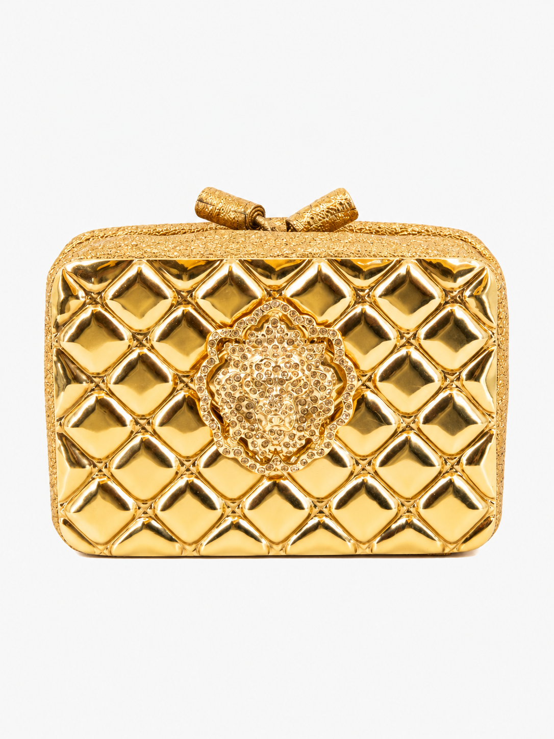 Chanel F/W 2009 "Paris-Moscou" Gold + Crystal Lionshead Clutch