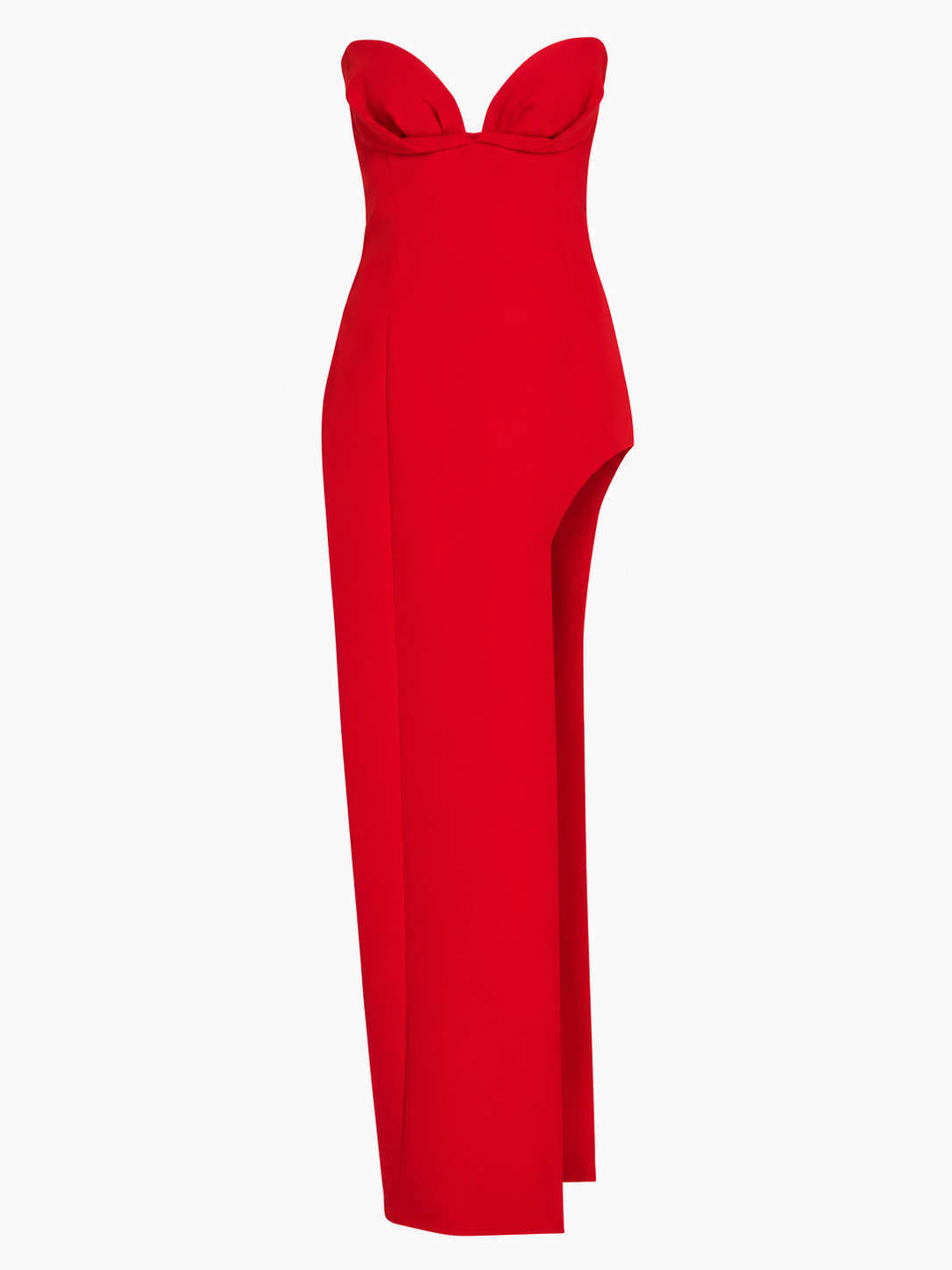 JESSICA RABBIT: Monot Sweetheart High Slit Gown. Size US 8.