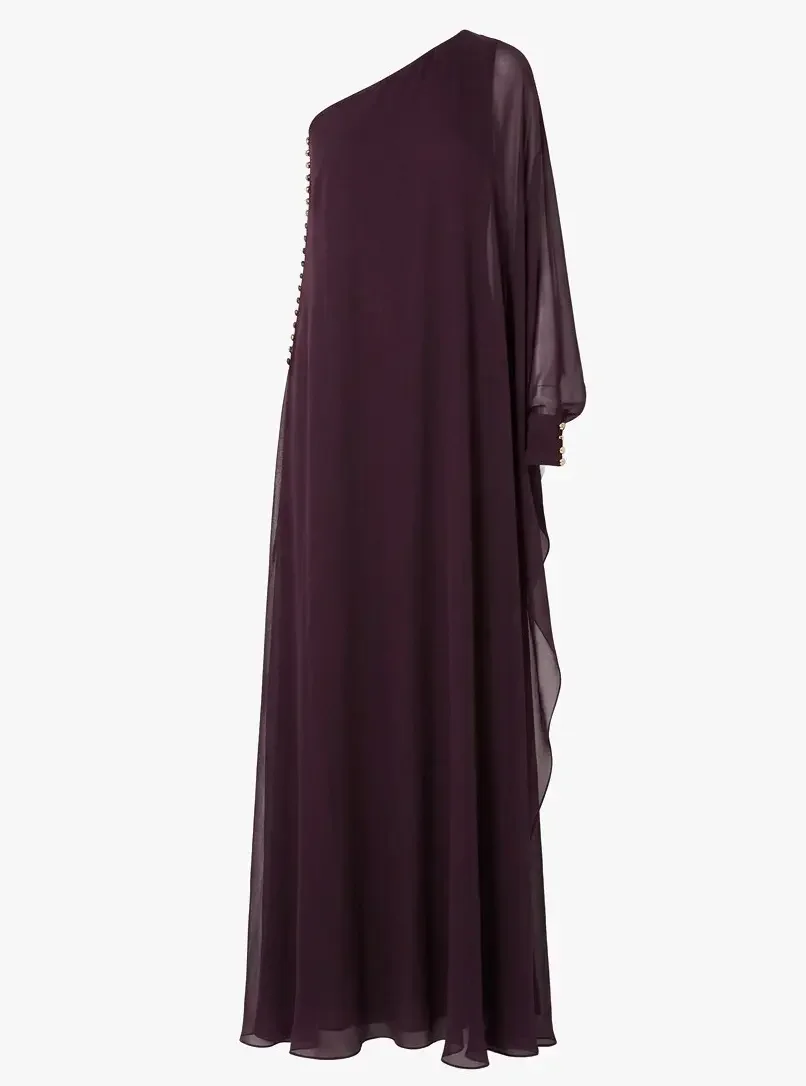 Gucci 2013 Plum Silk Caftan Gown. Size US 2. 