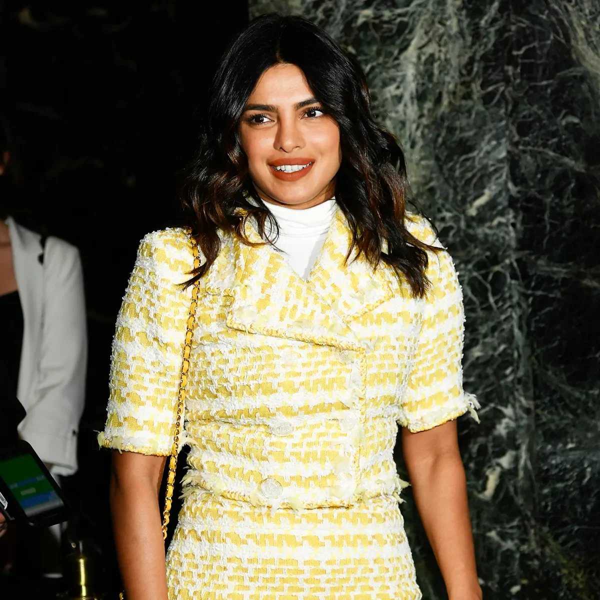 Who What Wear: Priyanka Chopra in Vintage Chanel Rented from Janet Mandell Styled by Mimi Cutrell