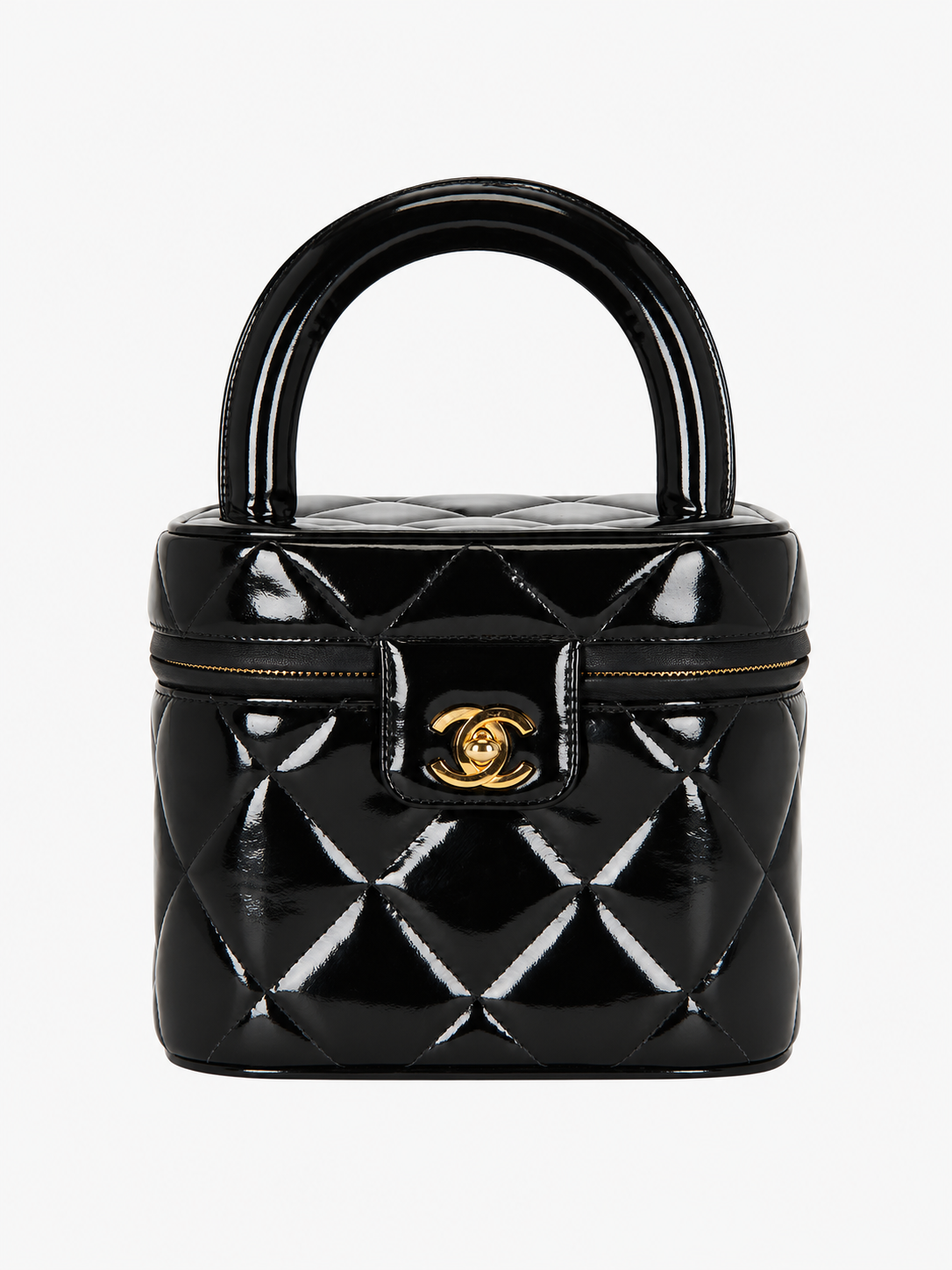 90's Chanel Patent Vanity Bag