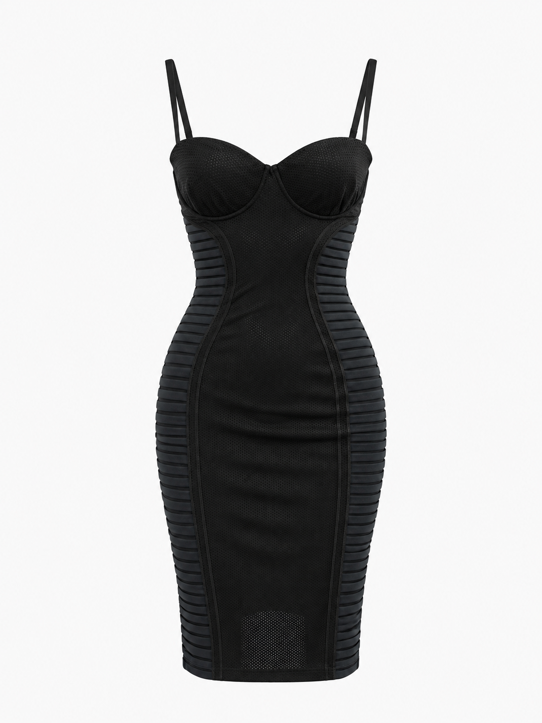 Jean Paul Gaultier Black Sport Mesh Mini Dress. Size US 2-4.