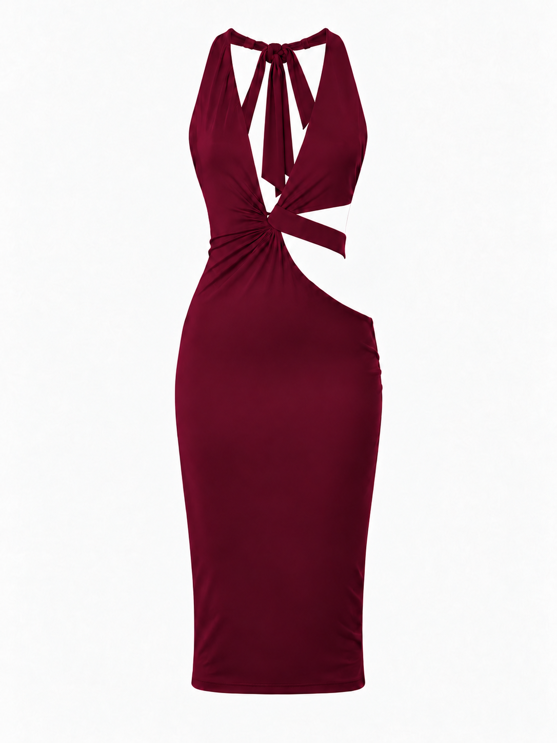 Gucci 2004 Deep Red Bodycon Dress. Size US 4.