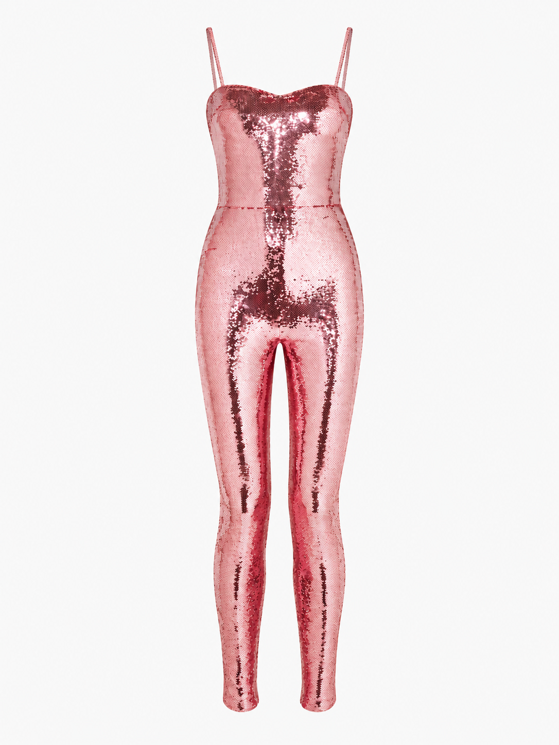 DANCING QUEEN: Tom Ford Pink Sequin Jumpsuit. Size US 0. 