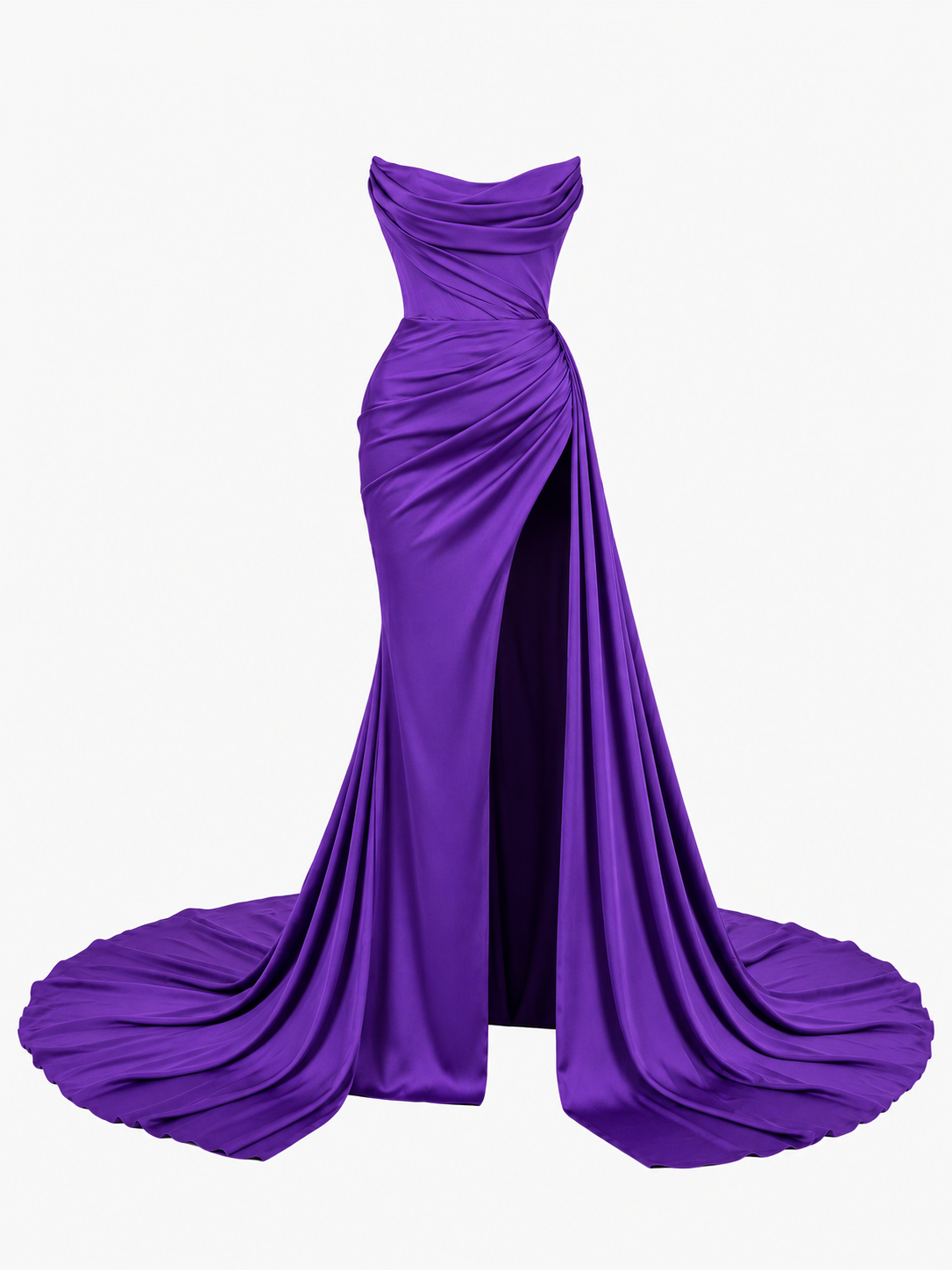 Albina Dyla Purple Corset Gown. Size US 2.
