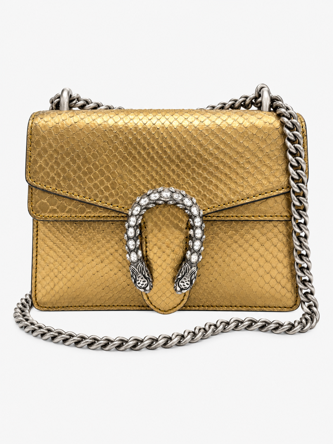 Gucci Gold Python Dionysus Bag.