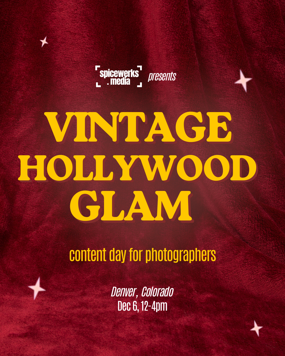Vintage Hollywood Glam Content Day (Standard Ticket)