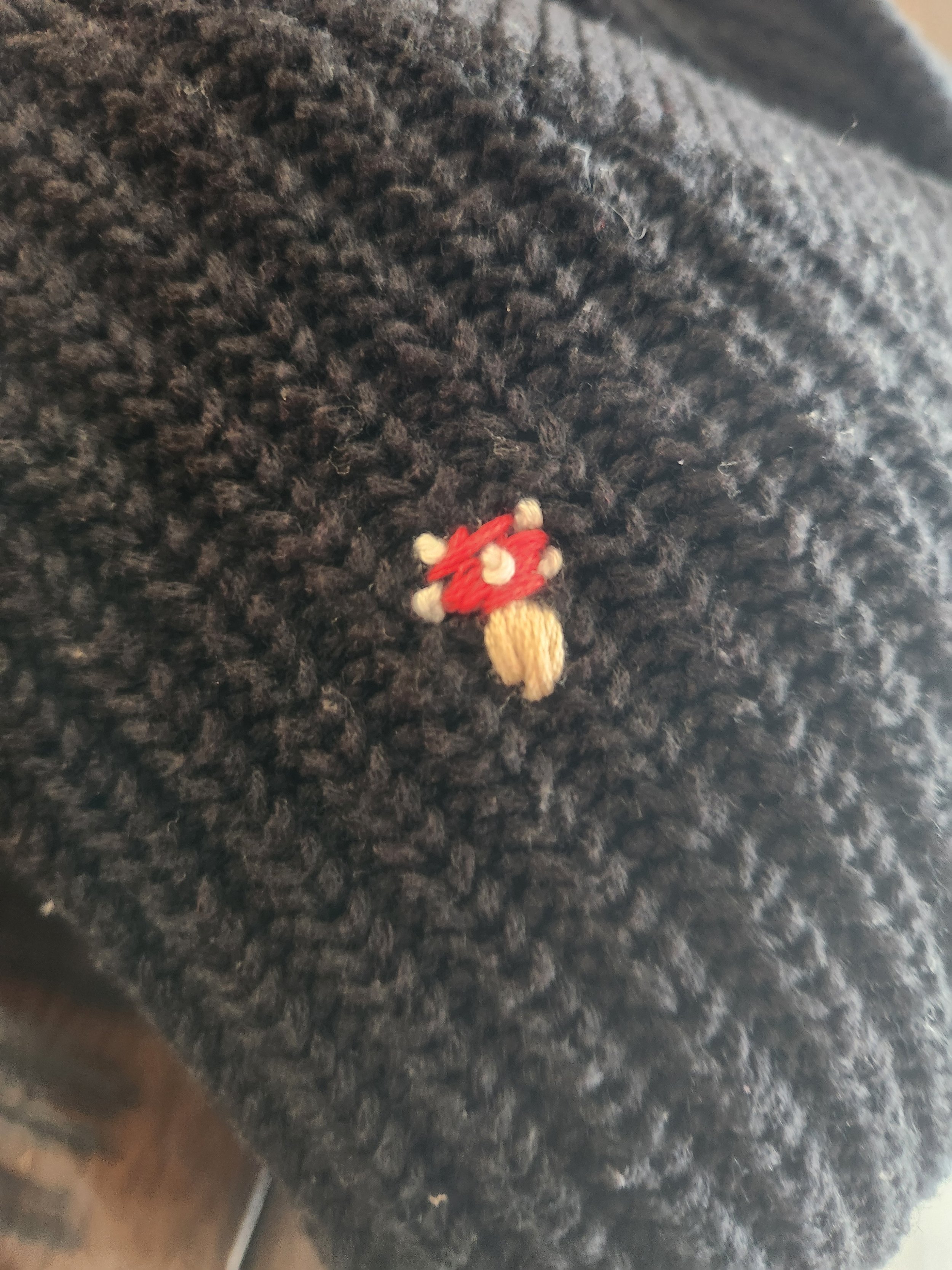 Of Character embroidered mushroom detail on upcycled sweater.jpg