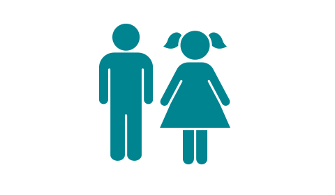 Graphic of a man and girl standing side by side.