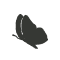 Black silhouette of a shoe