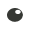 A black silhouette of a fish against a white background.