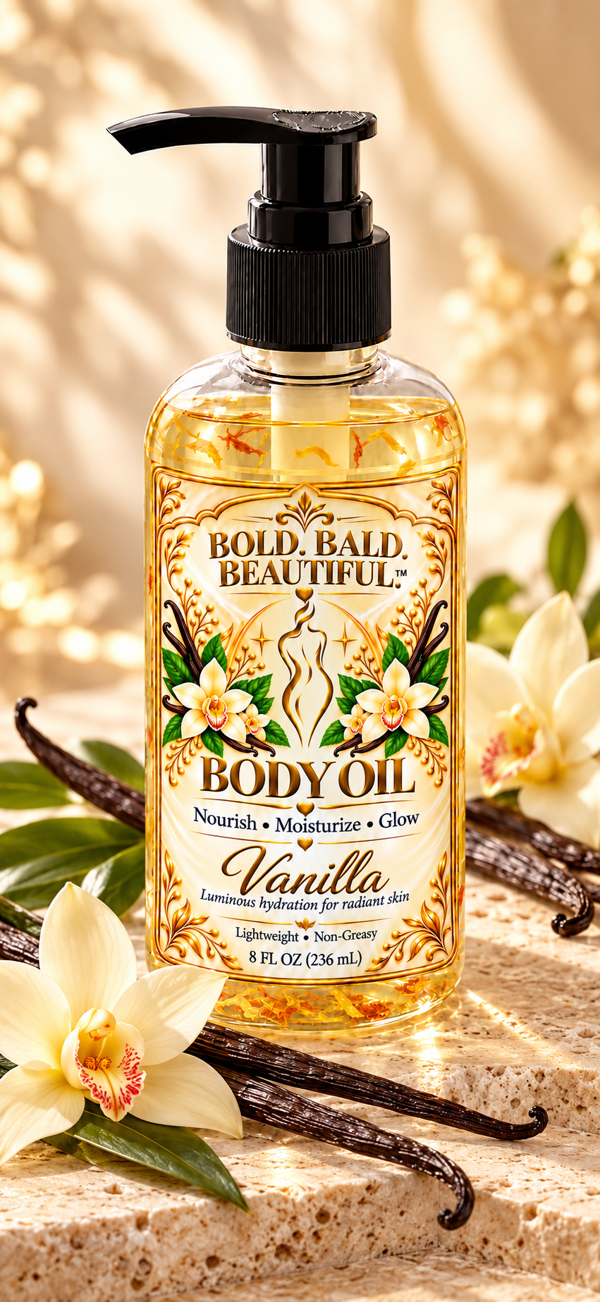 BBB Body Oil Three Beautiful Fragrances.