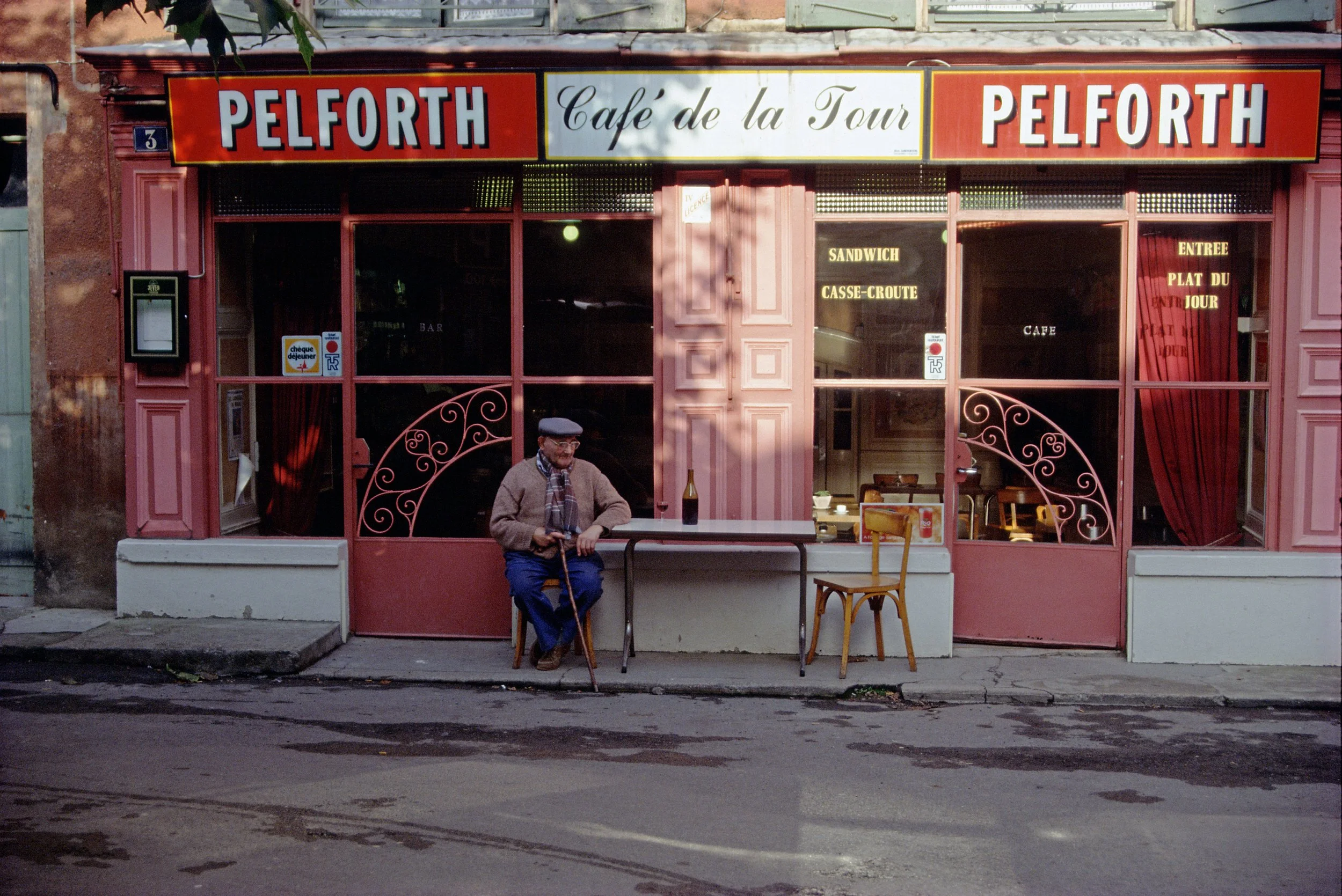 Man at French Bistro