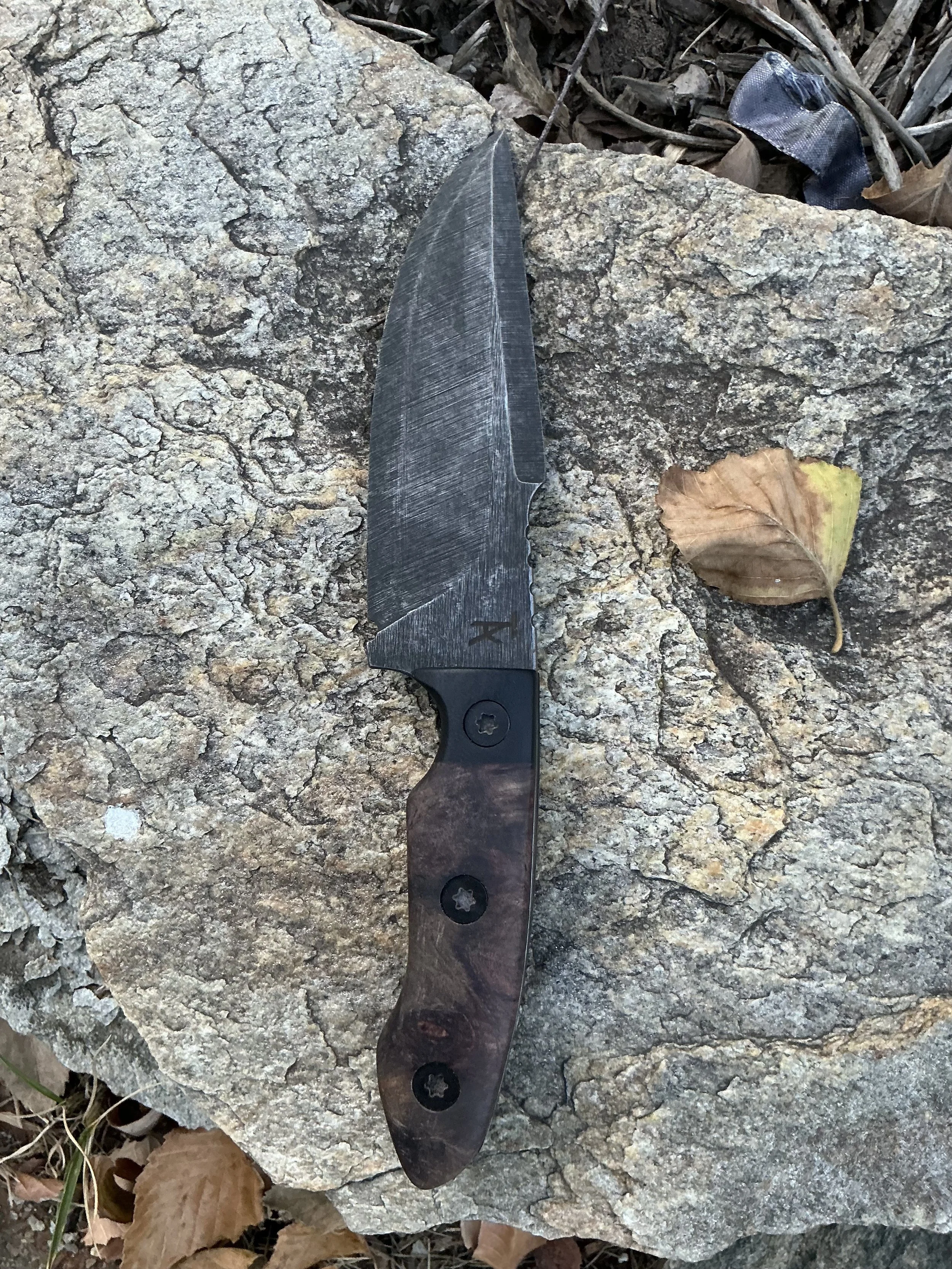 EDC Acid/Stonewashed knife