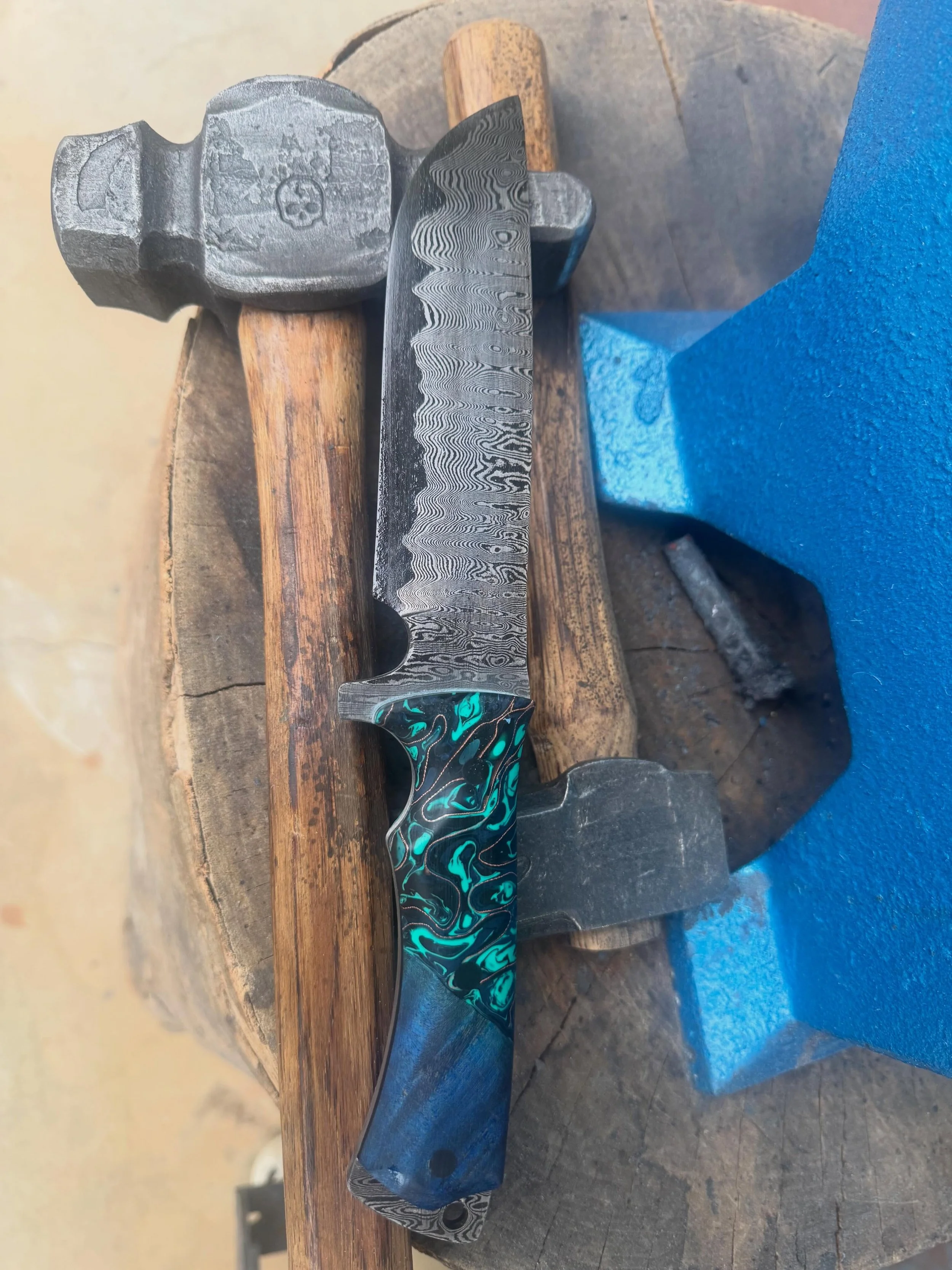 Damascus San Mai EDC