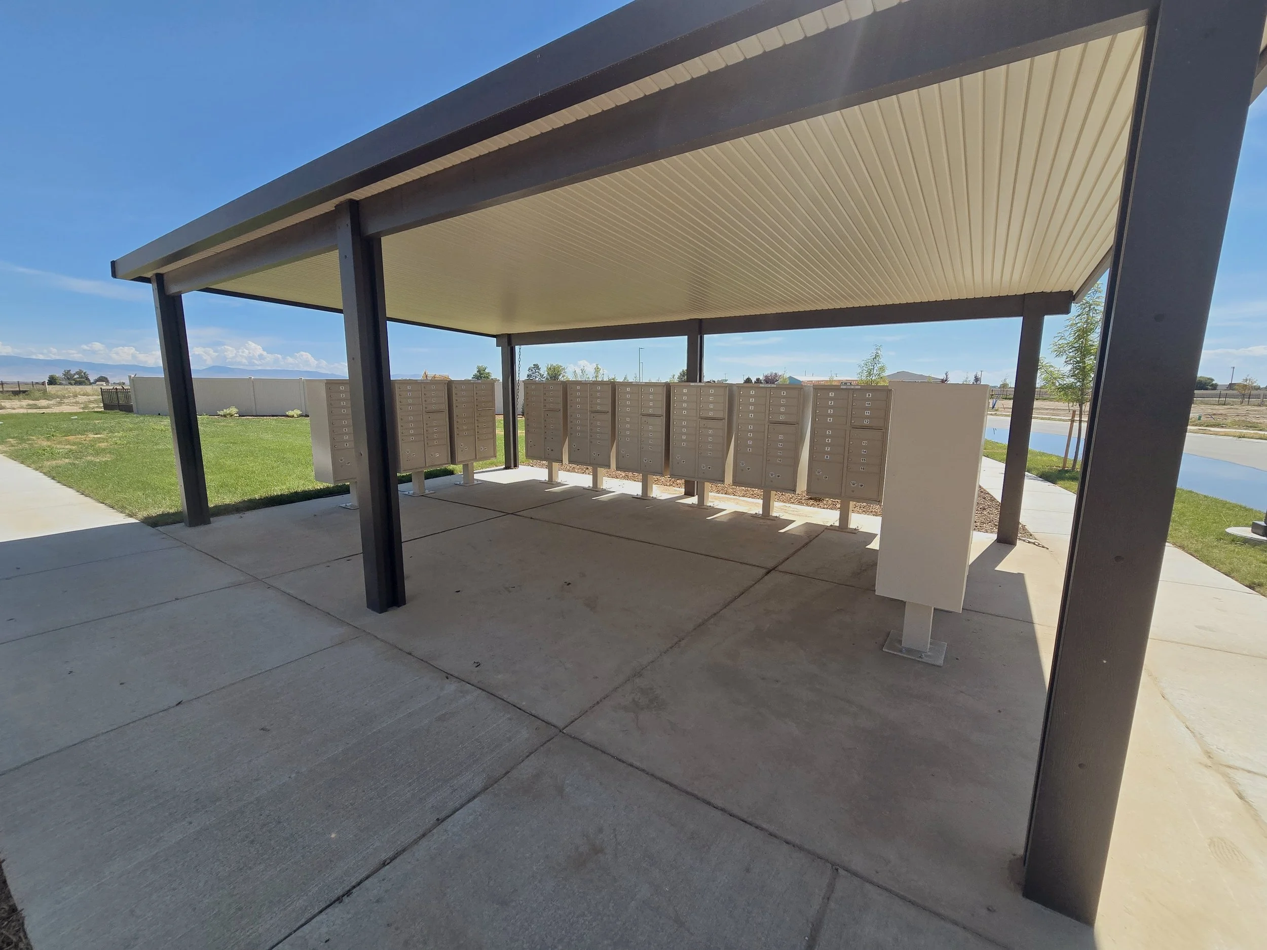 Cherry Grove in Nampa Idaho large CBU structure and mailboxes
