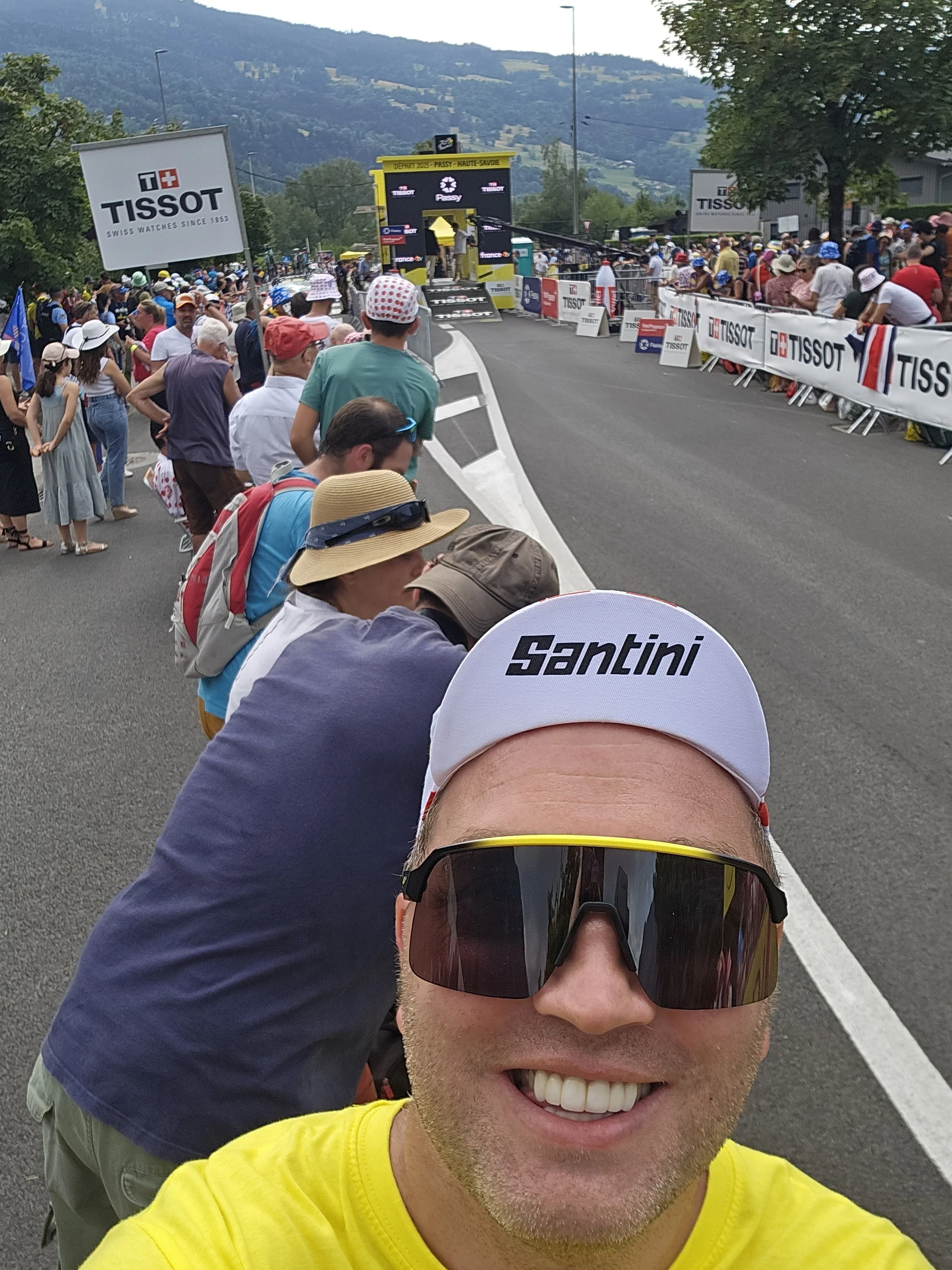 Matt at the 2023 Tour de France Time Trial Start Line
