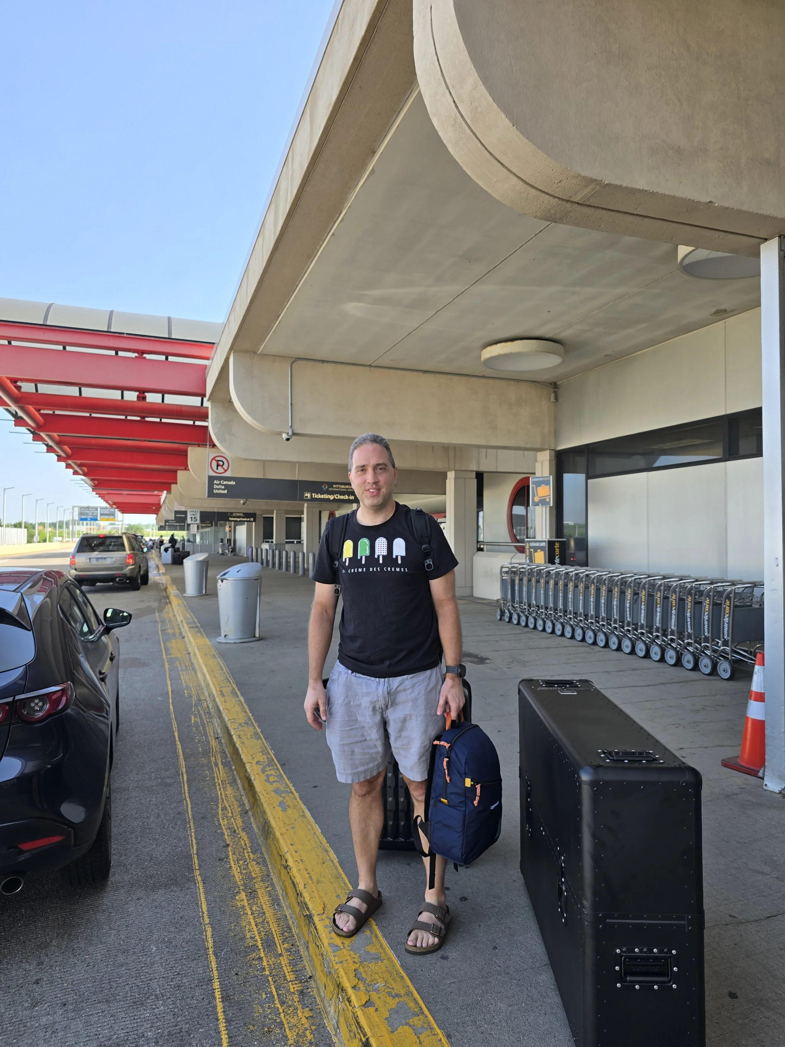 Matt traveling on another cycling trip. Appleton Travel makes bringing your bike part of every adventure