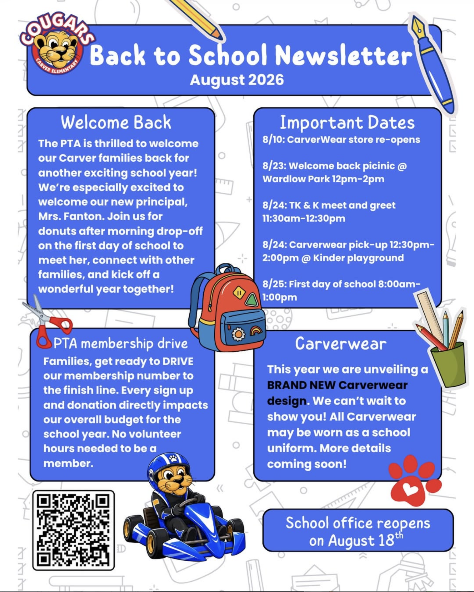 Back to School Newsletter