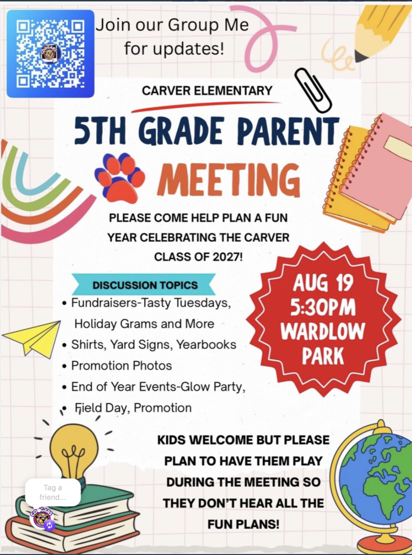 📣 5th Grade Parents — this one’s for you! 🐾🎓
