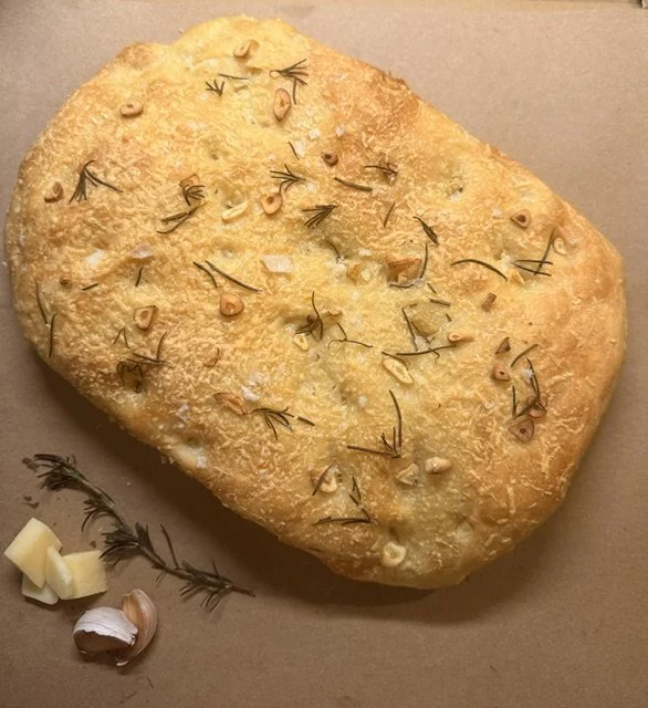 The Aromatic Equation — Rosemary Garlic Parmesan Focaccia