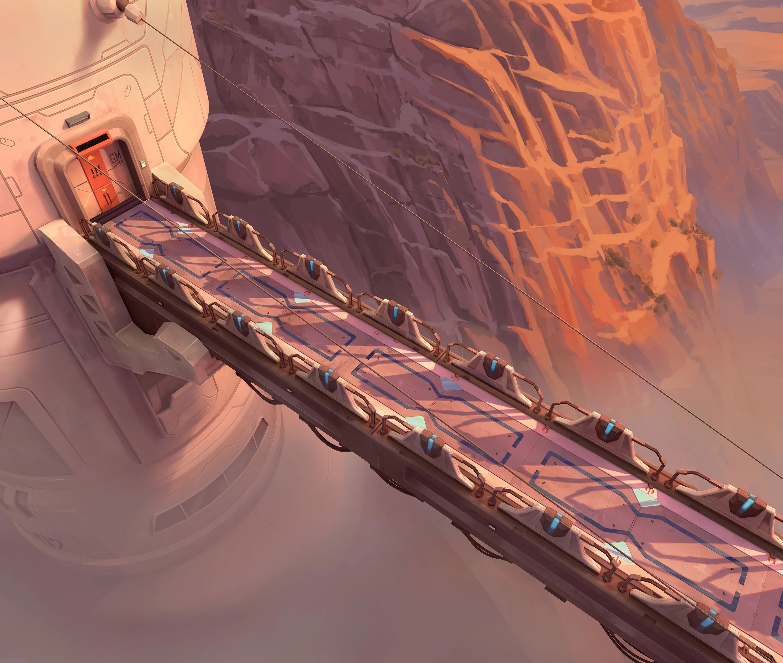 overwatch cinematic matte painting by caio barberan