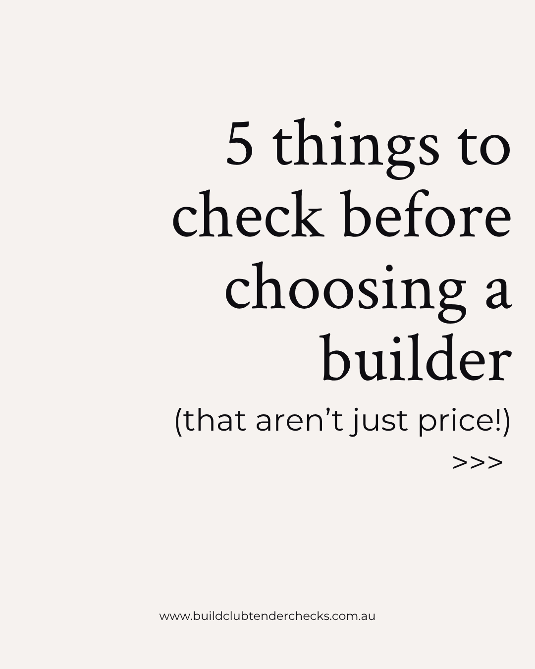 5 things to assess before choosing a builder for your investment new build (that aren’t just price!)