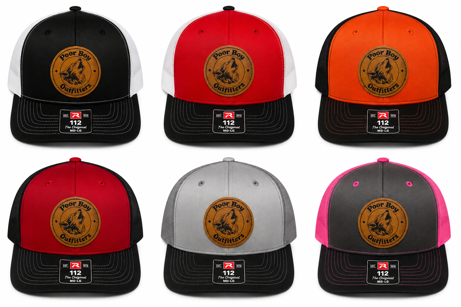 Richardson 112 Leather patch hats