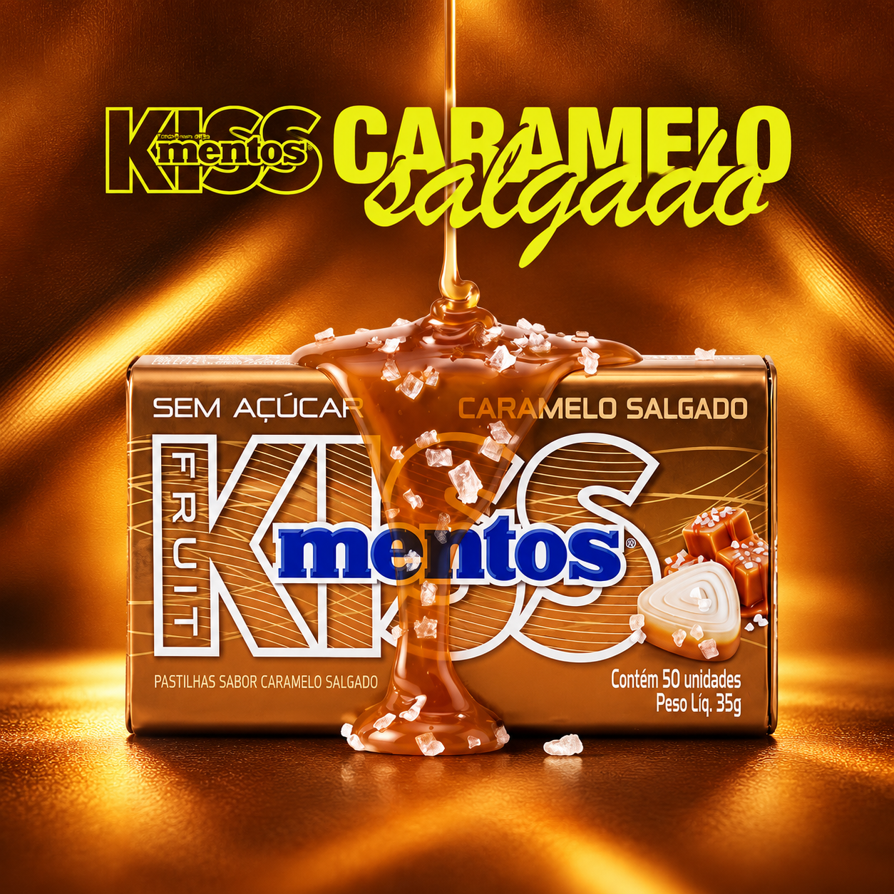 MENTOS KISS CARAMELO SALGADO