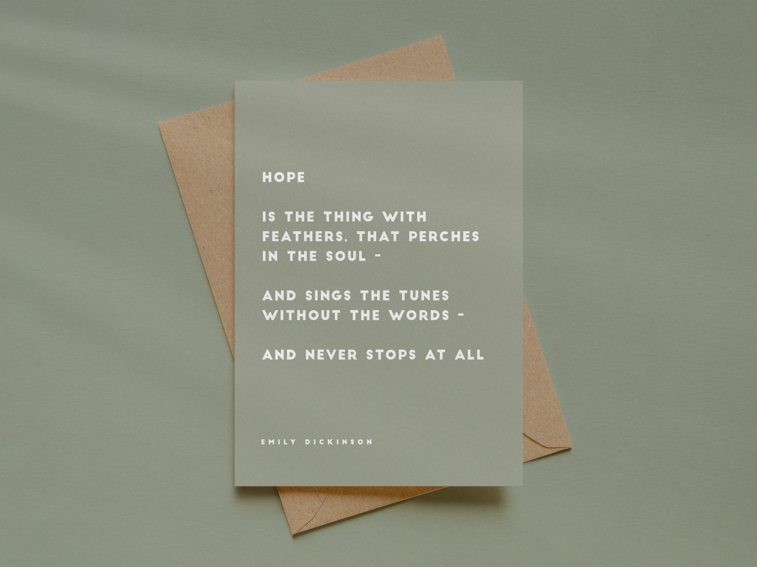 Emily Dickinson Card